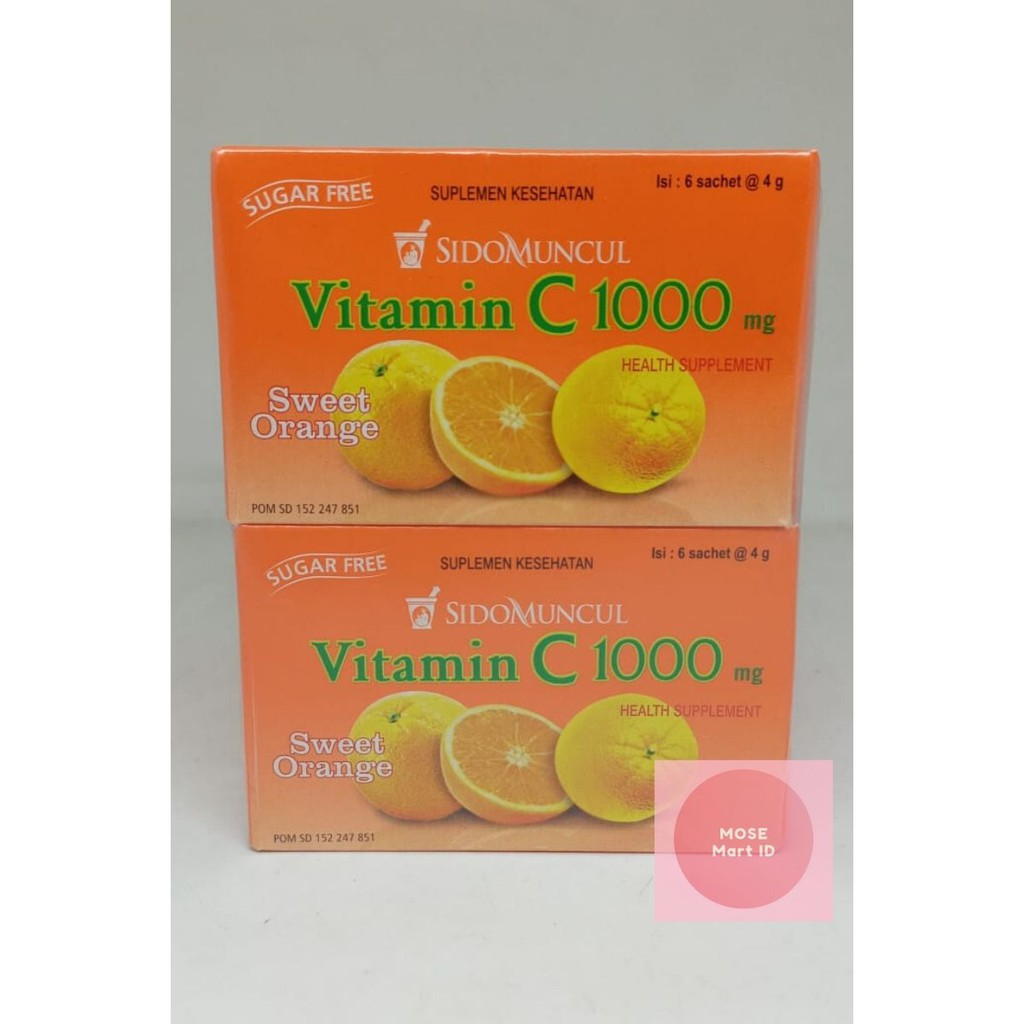 Sido Muncul Vitamin C 1000 Sweet Orange 10 Box Shopee Indonesia