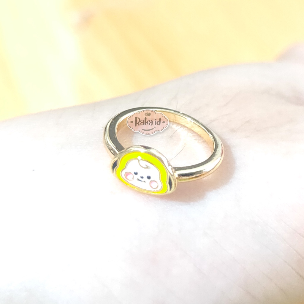 Cincin Anak Motif Kepala Chimmy BT21 Perhiasan Cantik Anak 1029