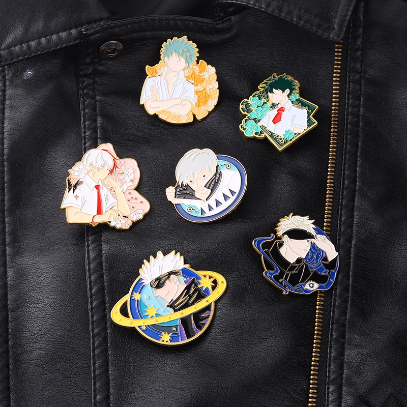 Bros Pin Desain Anime Goods Jujutsu Kaisen Untuk Aksesoris Pakaian