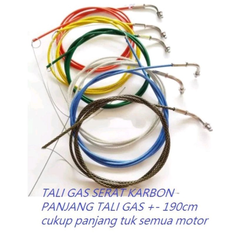kabel gas spontan serat/tali gas variasi warna free L gas