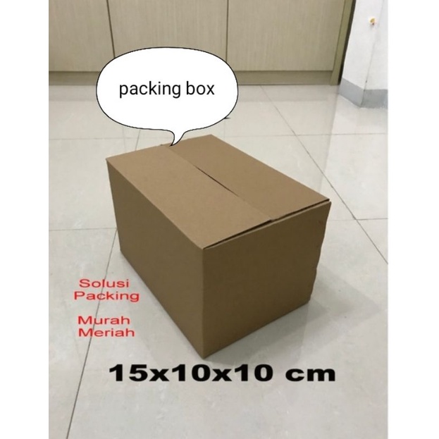 

karton/dus UK.15x10x10cm.single wall.luar polos dalem ada tulisan/gambar