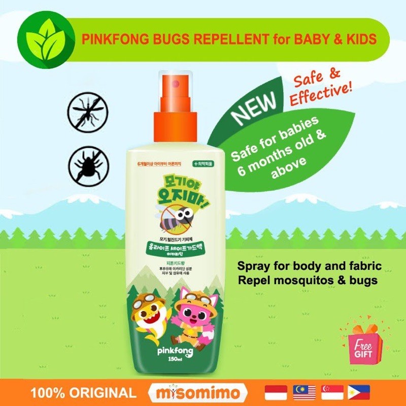 Babience PinkFong KOREA Mosquito And BUGS REPELLENT PENGUSIR NYAMUK