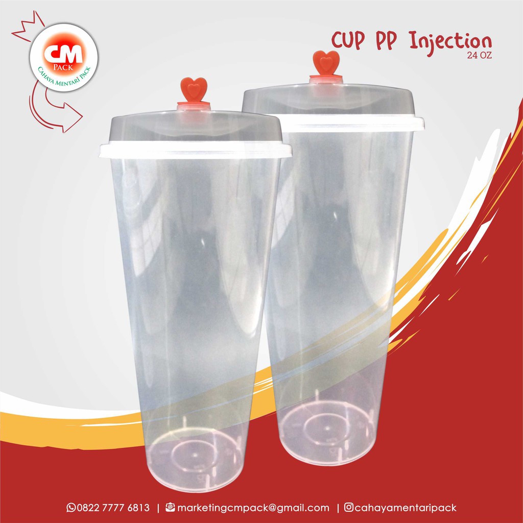 

GELAS PP INJECTION 24 OZ (25PCS)