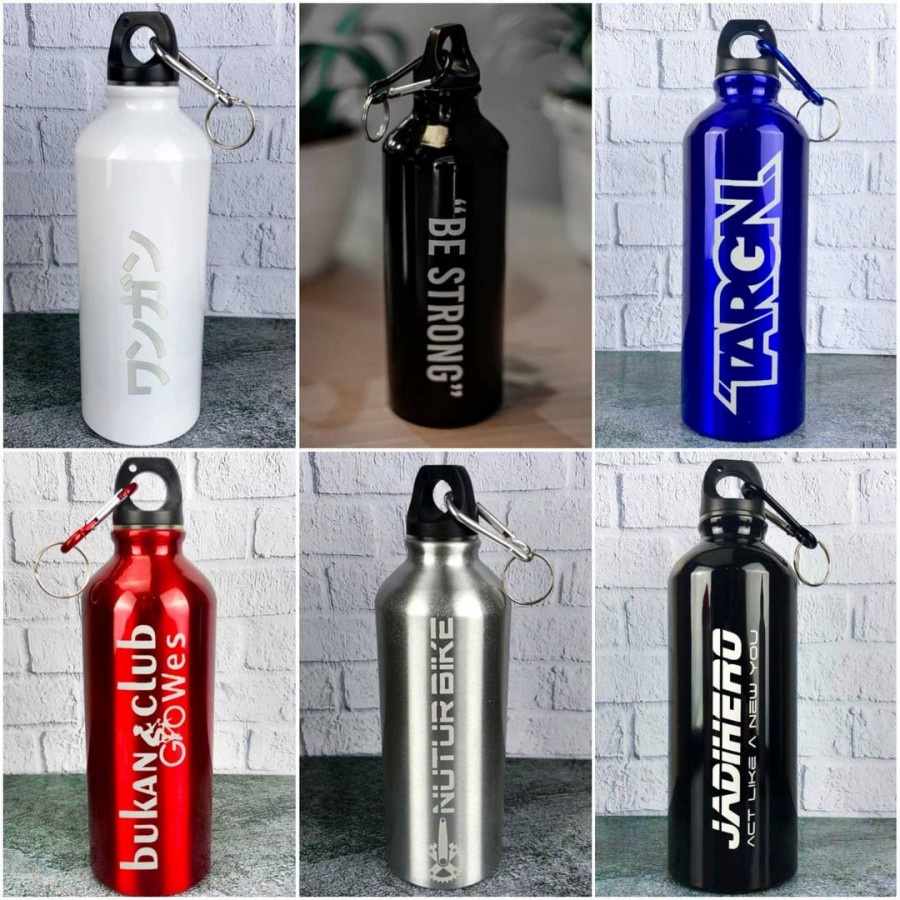 Tumbler Botol Minum Sport Olahraga Sepeda Custom Grafir Laser