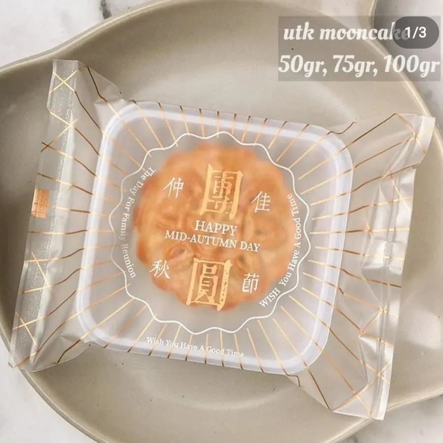 

10SET (75GR) PLASTIK MOONCAKE + TRAY MIKA KUE BULAN HRGA ECER