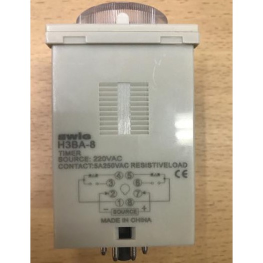 TiMER H3BA-8 200/220/240VAC / TIMER H3BA 8 220VAC