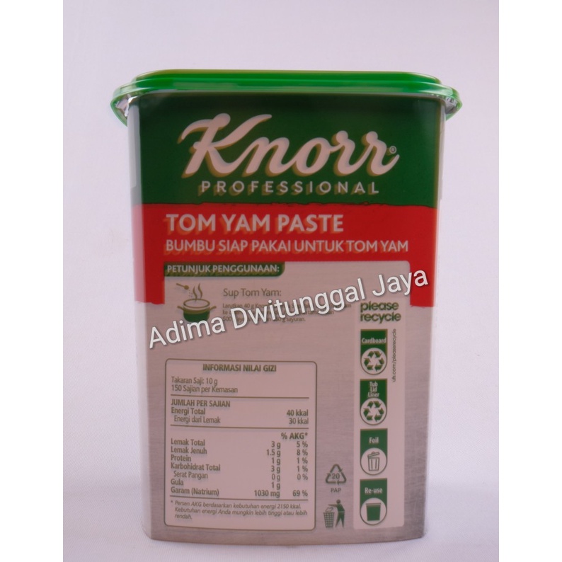 Tom Yam Paste Knorr 1,5 kg / Tom Yum Paste / Bumbu Siap Pakai / Saus