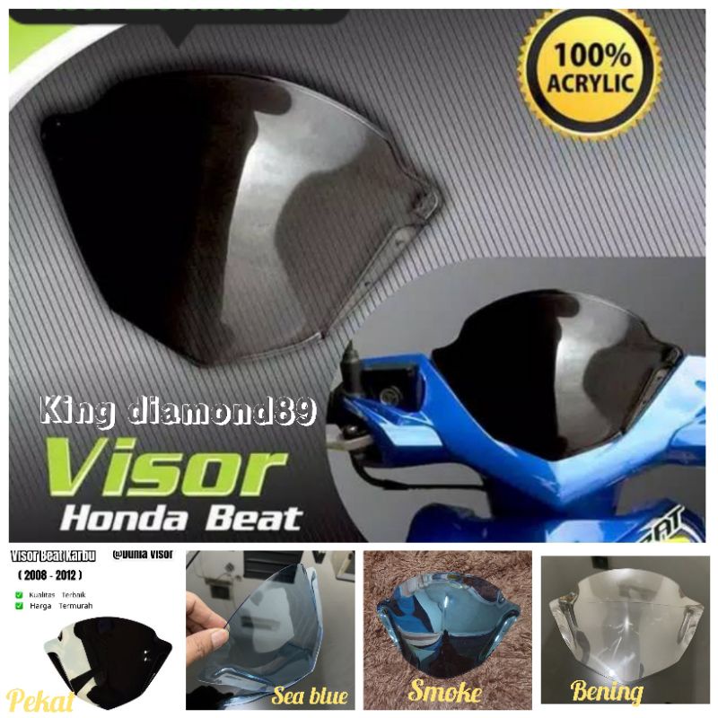 Visor Beat Lama visor Beat carbu visor Beat old Winshield Beat 2008-2012