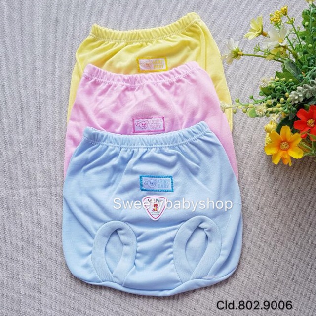 6PCS!! Celana kacamata bayi polos warna 0-4m / celana kodok bayi Newborn / celana pop