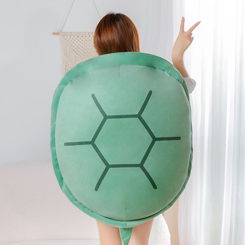 Bantal Kerang Plush Turtle Pendek Untuk Santai Nyaman Dan Menyenangkan.