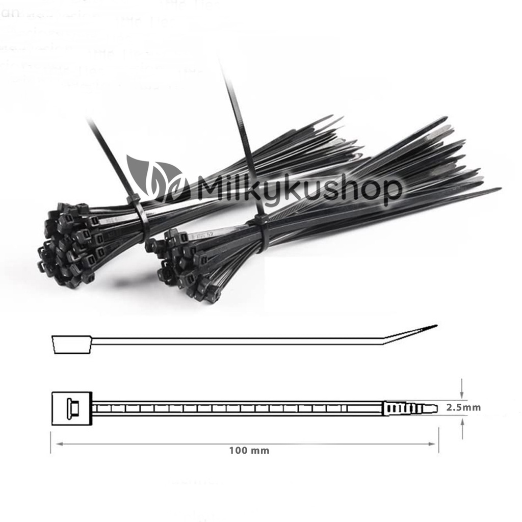 CABLE TIES NYLON SUPER 2.5 X 100 MM KABEL TIS