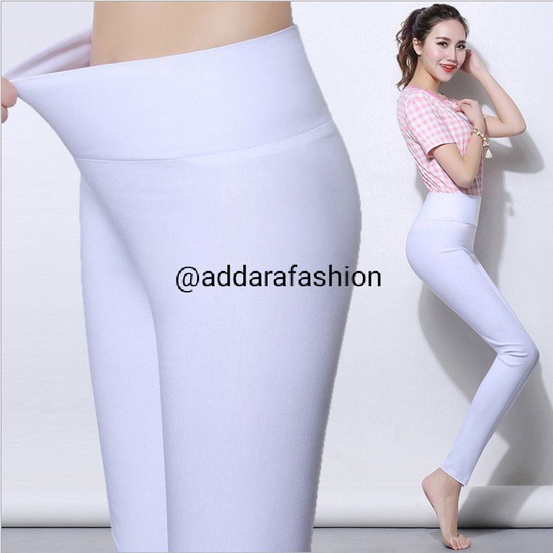 LEGGING PUTIH | LEGGING IMPORT TEBAL KOREA | LEGGING SAKTI | LEGGING HW HIGHWAIST | LEGGING6