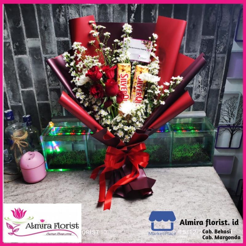 [FRESH] Bouquet bunga asli mixed coklat | buket coklat
