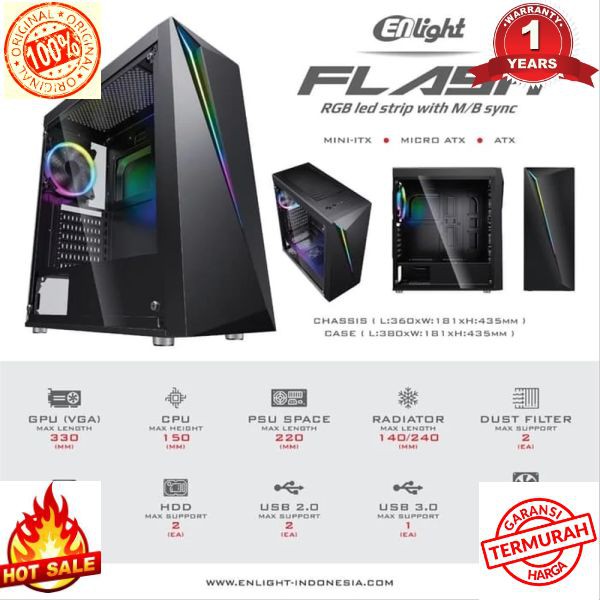 Terlaris PC GAMING AMD RYZEN 3 2200G Feat RX570 RAM DDR4 8GB