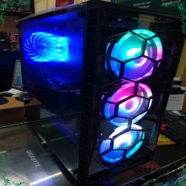 READY STOCK PC GAMING RYZEN 5 2400G-ASUS STRIX ROG B450F GAMING-8gb mantul