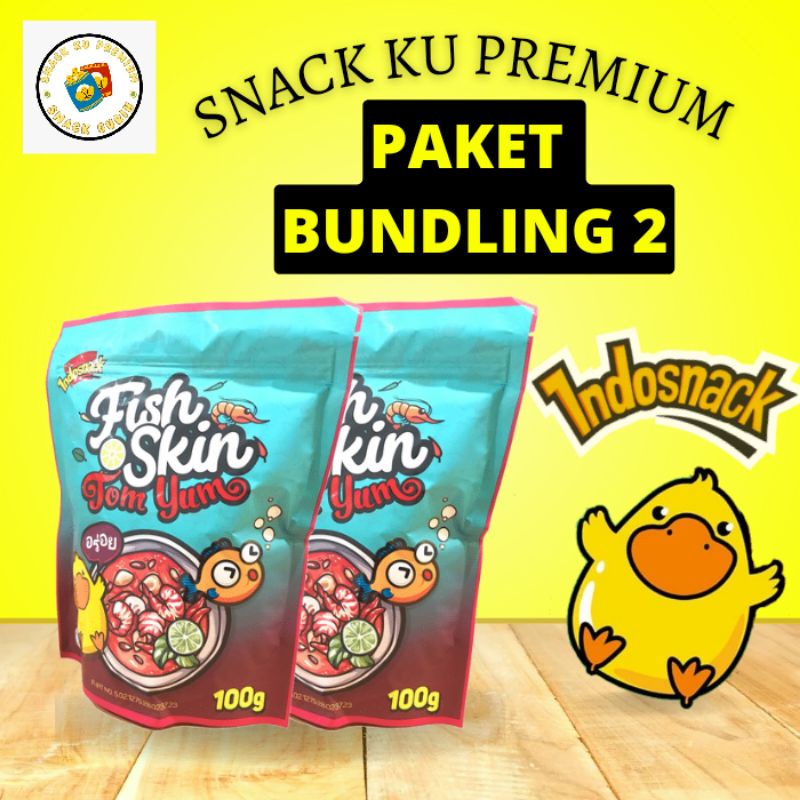 

Indosnack Tomyum Fish Skin 100 Gr Paket Bundling 2 / Snack Premium / Kulit Ikan Asli / Kulit Ikan Rasa Tomyum / Fish Skin Murah / Jajanan Murah / Snack Murah / Snack Kekinian