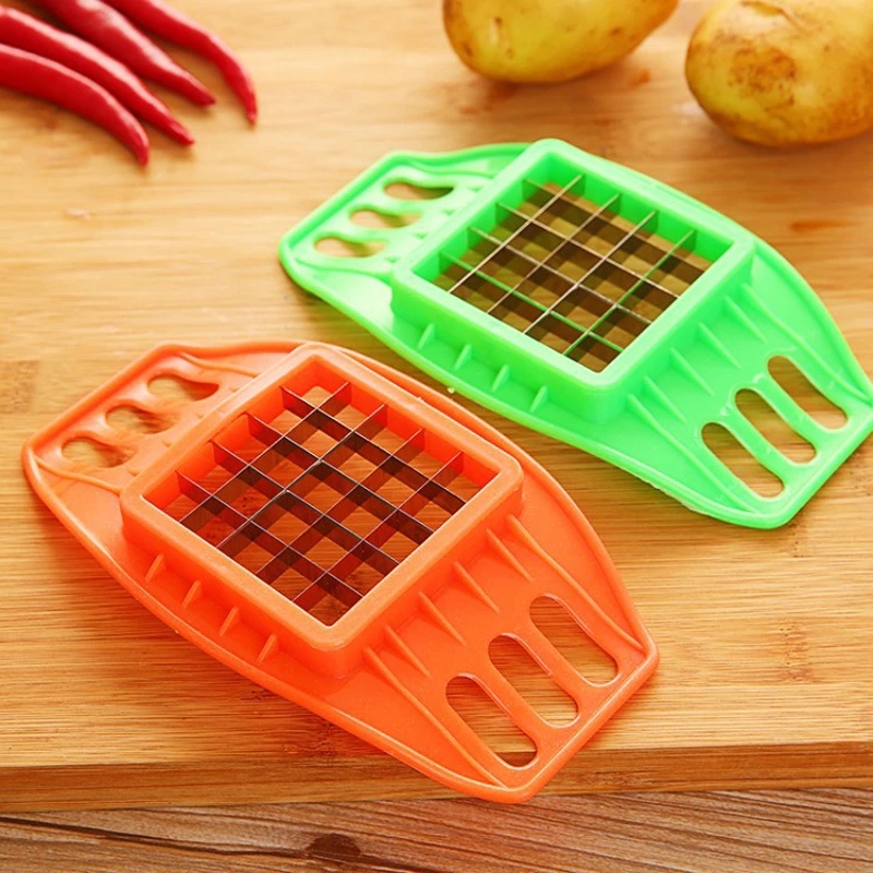 Stainless Steel French Fry Potato Chip Cutter Chopper  / Carrot  Potato Slicer Chopper Fries Chips Making Tool Kitchen Accessories