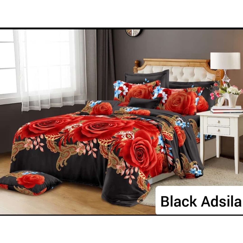 1 SET SEPRAI BAHAN BONITA UKURAN JUMBO 180X200 LENGKAP SARUNG BANTAL DAN SARUNG GULING