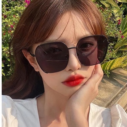 （YUZHU）COD Kacamata  Hitam Terbaru Wanita Metal  Style Kacamata Fashion Murah/Kacamata Sunglasses Import Wanita Kacamata Fashion