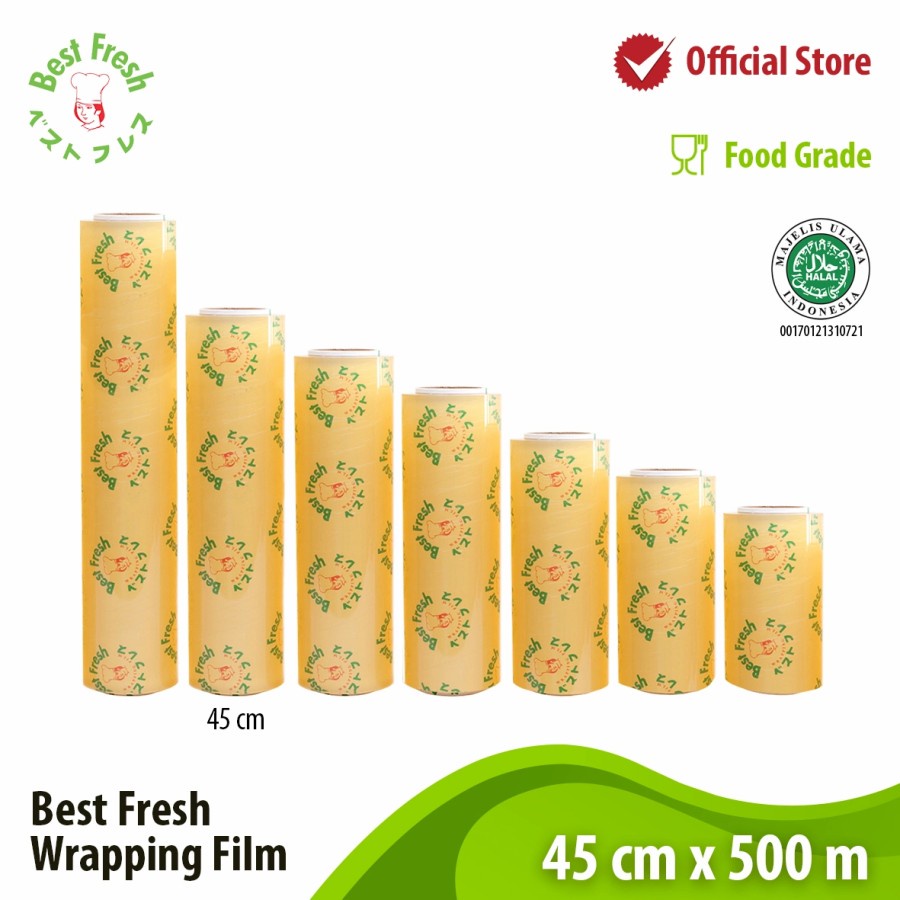 Best Fresh Wrapping Film 45cm x 500m Plastik Makanan 500 Meter Plastik Warp