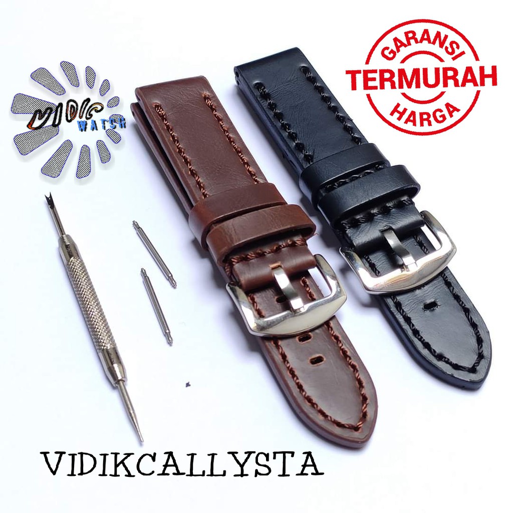 STRAP WATCH BAND 22MM EXPEDITION ALEXANDRE CHRISTIE TALI KULIT TEBAL UNTUK JAM TANGAN BAGUS 22 MM