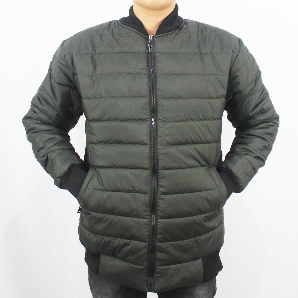 JAKET BOMBER PUFFER TEBAL PRIA - JAKET WINTER - JAKET PARASUT TEBAL - JAKET GUNUNG TEBAL PRIA ARMY