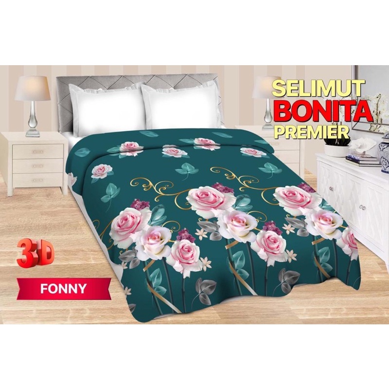 (BISA COD)SELIMUT BONITA PREMIER DIJAMIN ASLi BONITA UKURAN 160*200 CM