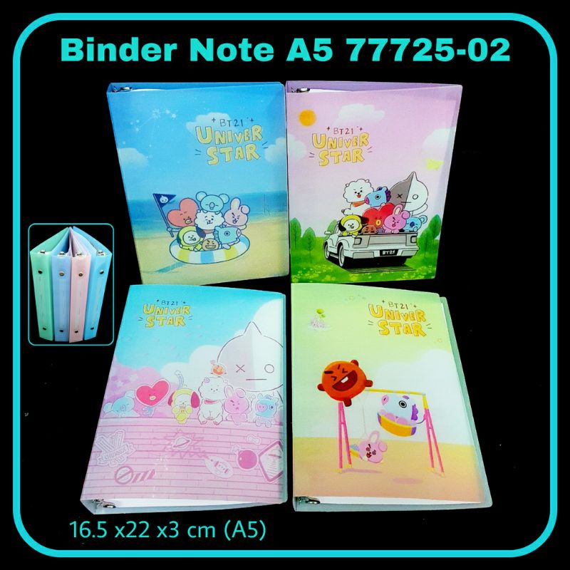 

Binder A5 20 Hole/ Binder note cover lucu 77725