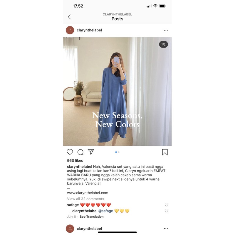 CLARYN THE LABEL valencia set PRELOVED