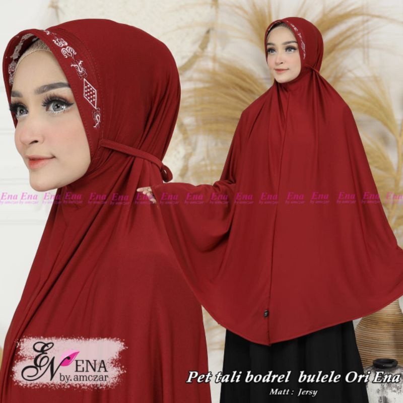 HIJAB INSTAN JUMBO PET TALI BODREL BULELE/ BERGO ORI ENA