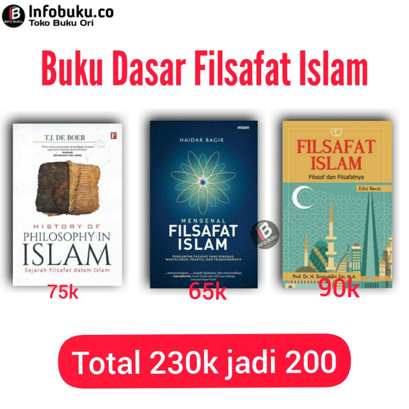 buku filsafat Islma; Sejarah FIlsafat, Islam Mengenal, FIlsafat Filsafat Islam