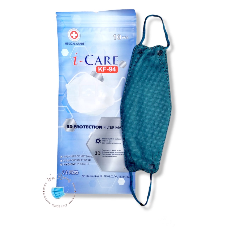 Masker KF94 Sachet Ziplock icare KOREA 3ply Premium Quality izin Kemenkes