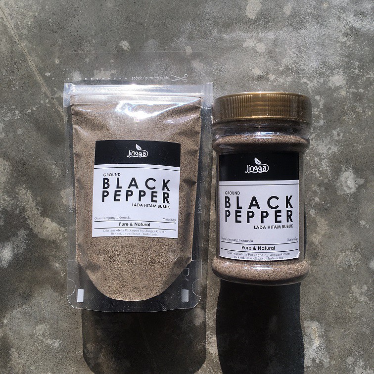 

Black Pepper Ground 80g / Merica Hitam Bubuk Spices Bumbu Rempah