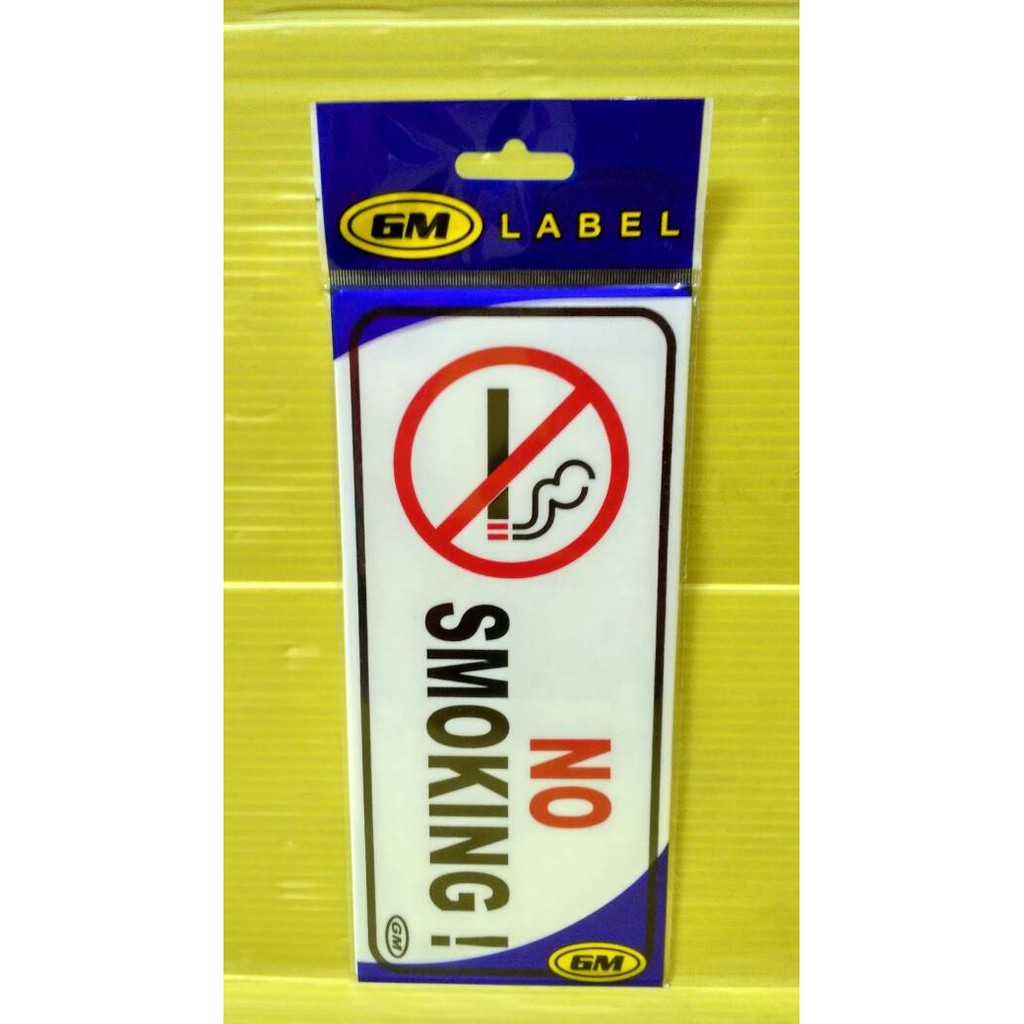 

PROMO Sign Label NO SMOKING Ukuran Tanggung Berkualitas