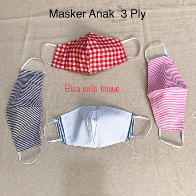 Masker anak 3 ply