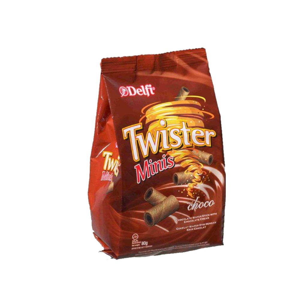 

Snack/Biskuit TWISTER MINIS CHOCO 80 GRAM - DELFI PRODUCT