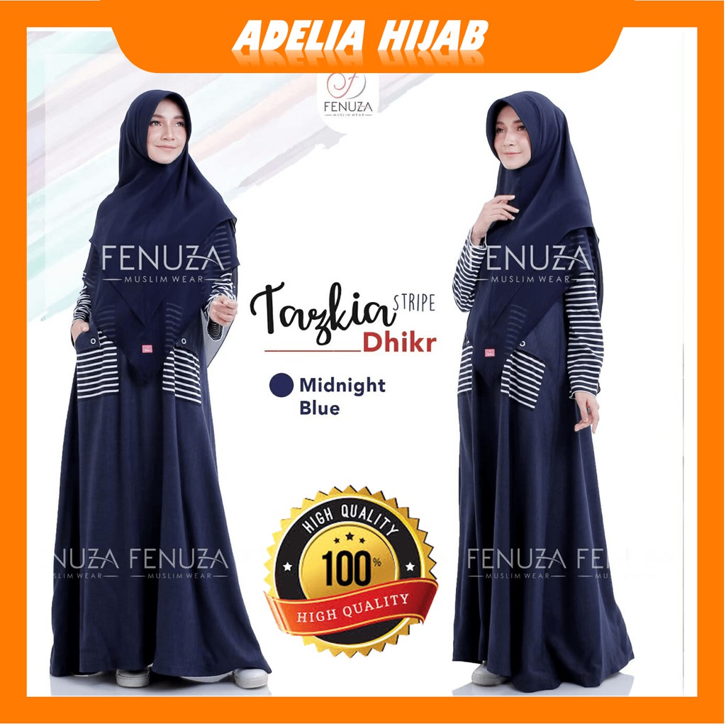 COD PROMO Gamis Murah Terbaru 2021 Gamis Wanita Dewasa atau Dress Fashion Muslim Tazkia Fenuza Dhikr