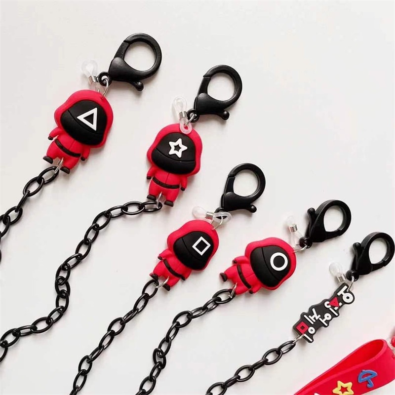 (Zomi) Tali Lanyard Kacamata / Earphone Motif Kartun Cumi Bahan Akrilik Gaya Korea