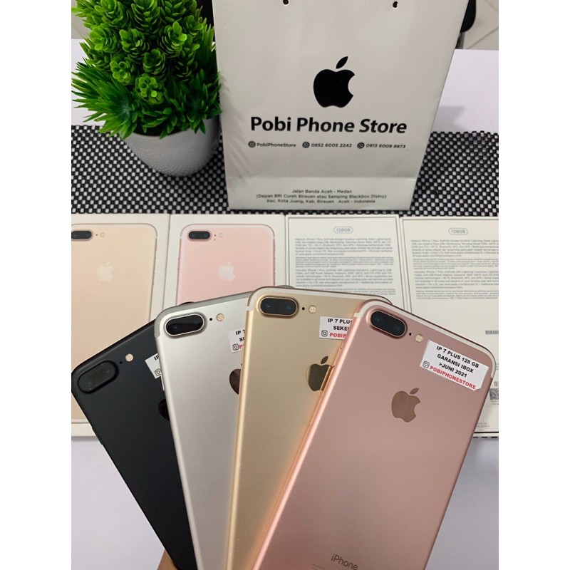 Iphone 7 Plus 128 Gb Fullset Ex Ibox Shopee Indonesia