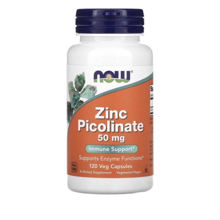 

Zinc Picolatine 50 mg 120 Caps Now Foods Suplemen