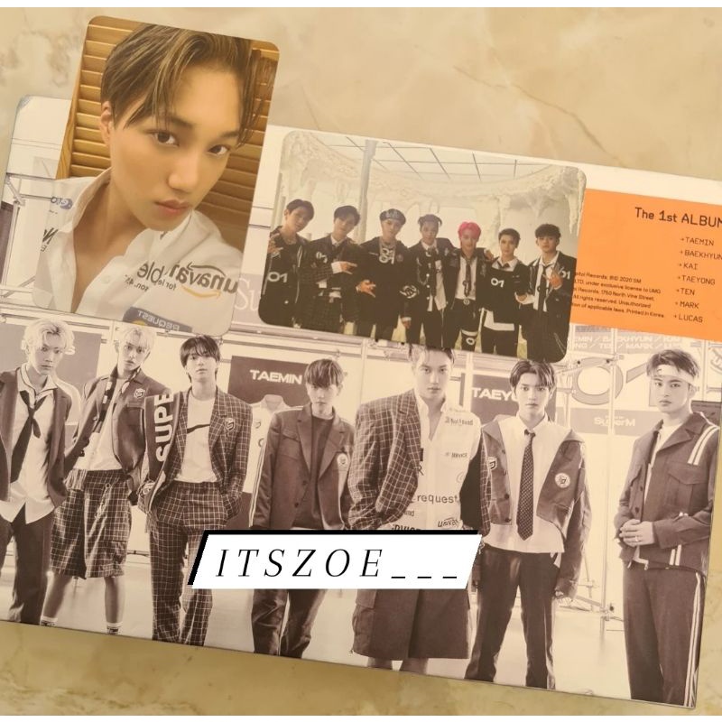 wts superm the 1st album super one target exclusive pc kai pc group id card lucas postcard taemin