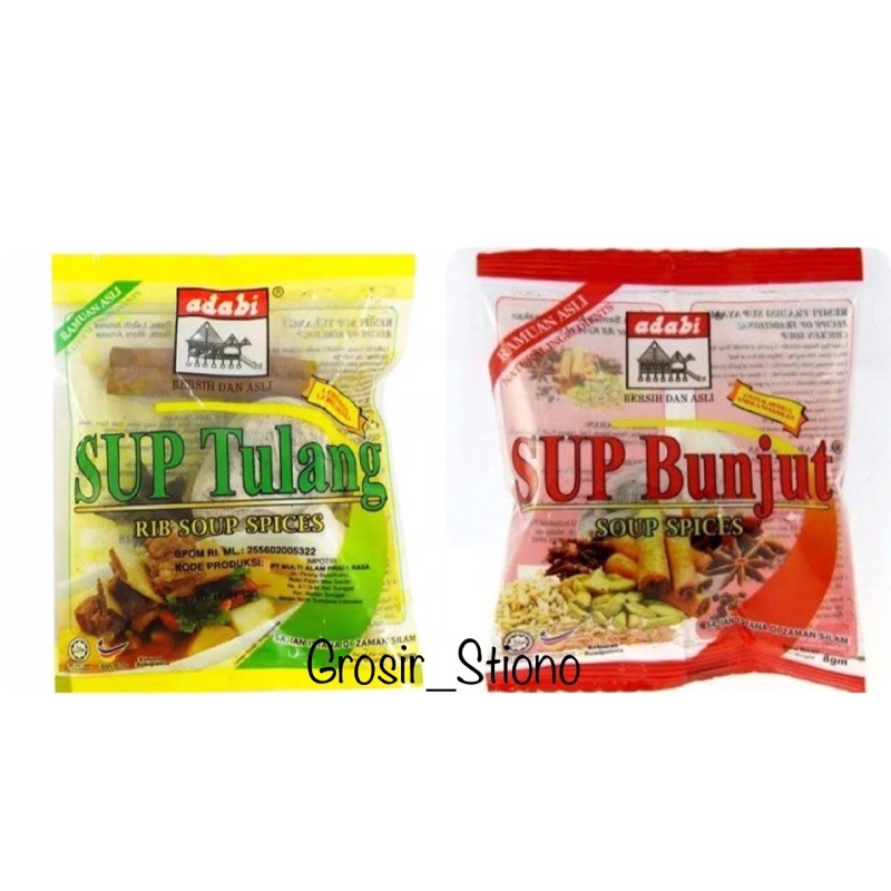 

Sup Tulang Adabi/ Rib Soup Spices/ Bumbu sop tulang sapi/Sup Bunjut