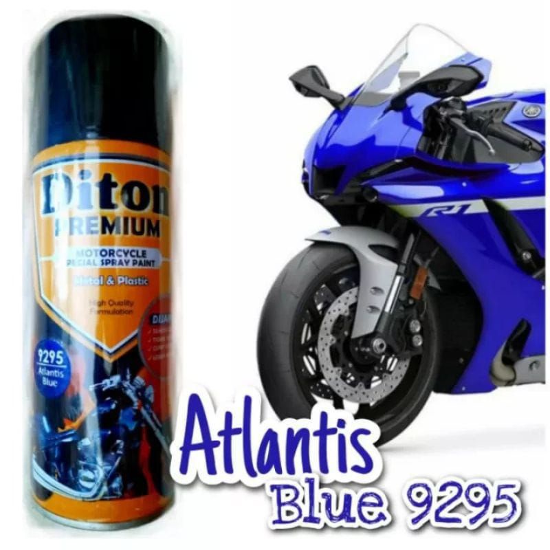 Pilok Pilox Phylox DITON Premium Atlantis Blue 9295 Biru Movistar Yamaha Metalik 400 ml