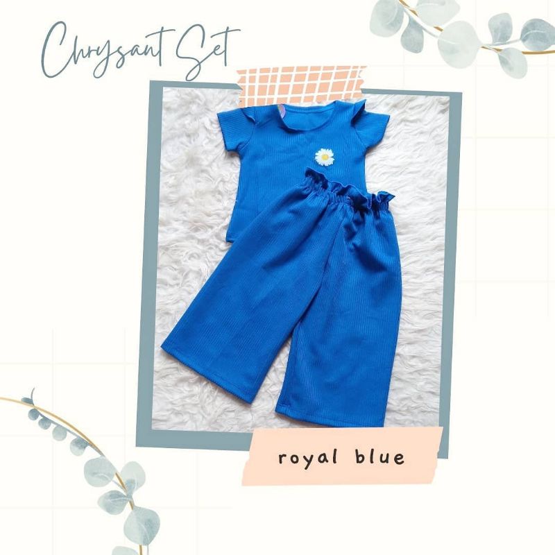 Chrysant Set Anak Baju set Bahan mango knit