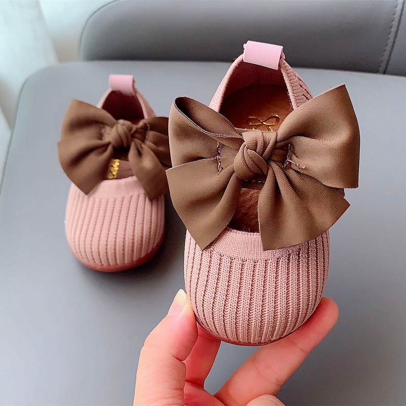 Balet Sepatu Anak Perempuan Flat Shoes Toddler Bayi Pita Ribbon 1 2 Tahun