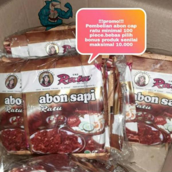 

ALN Abon sapi cap ratu 90g per 1 sachet V9R (Terkini)