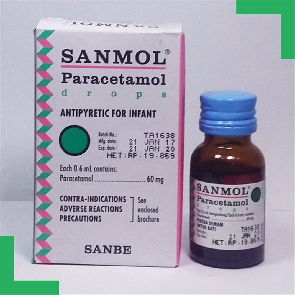 Sanmol Drops 15ml - Sanmol Sirup 60ml