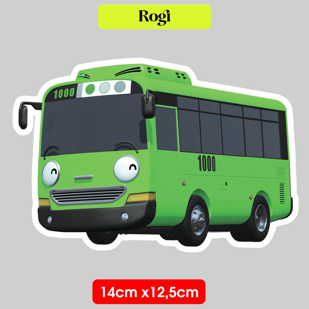 

Stiker Rogi Bis Hijau Tayo The Little Bus Sticker Vinyl Satuan Anti Air Lucu Untuk Dinding Kamar Anak