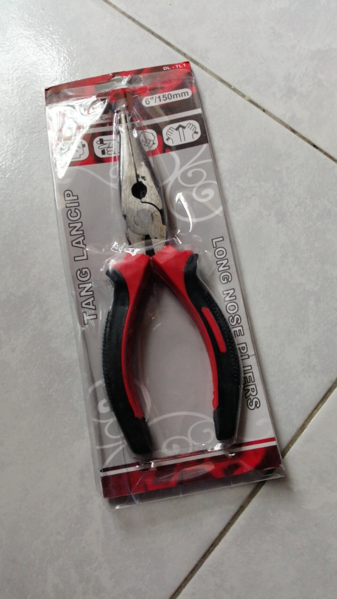 Tang Lancip 6 Long Nose Plier 6 Inci