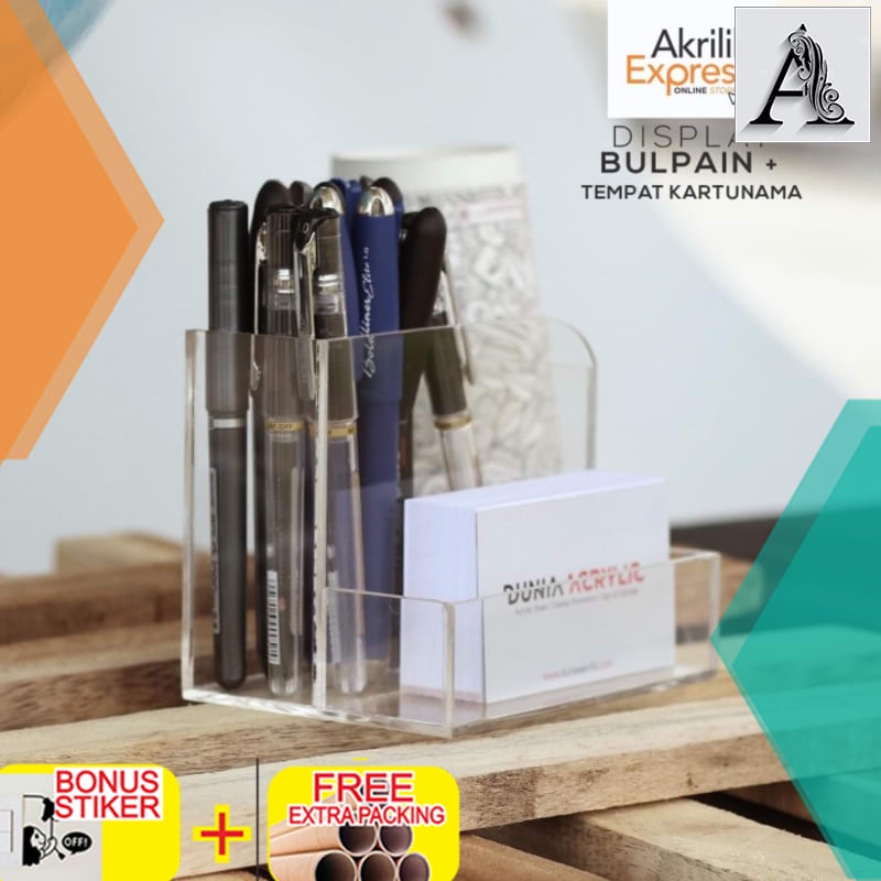 

Grosir Display ballpoint / Display pulpen / Tempat pulpen akrilik